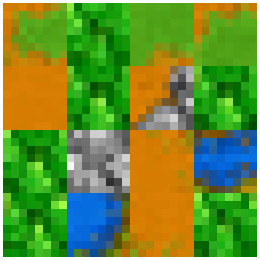 a 4x4 Warcraft terrain map